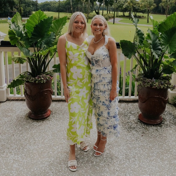 V Chapman Fiorenza Midi Dress - Provençal Blue Floral - Picture 4 of 4